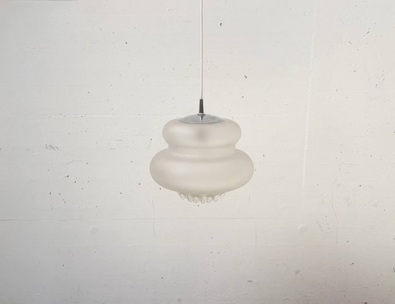 Image 1 of Suspension Peill & Putzzler AH 43 en cristal satiné, années 1970