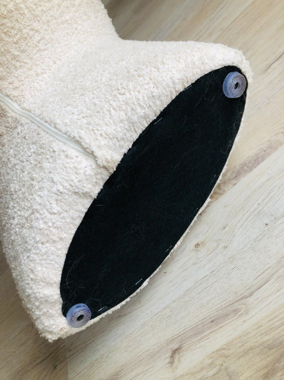 Image 1 of By-Boo - Puf Sahi - Puf Sahi beige y blanco