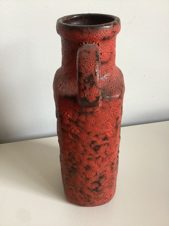 Image 1 of Vaso di lava grassa e screpolata