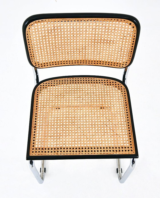 Image 1 of Eetkamerstoelen stijl B32 van Marcel Breuer, set van 6