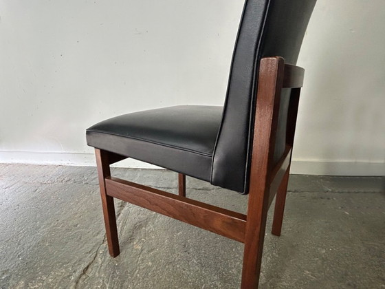 Image 1 of Set of 4 Mid-Century 1960s solid teak dining chairs by Peter Hayward for Vanson