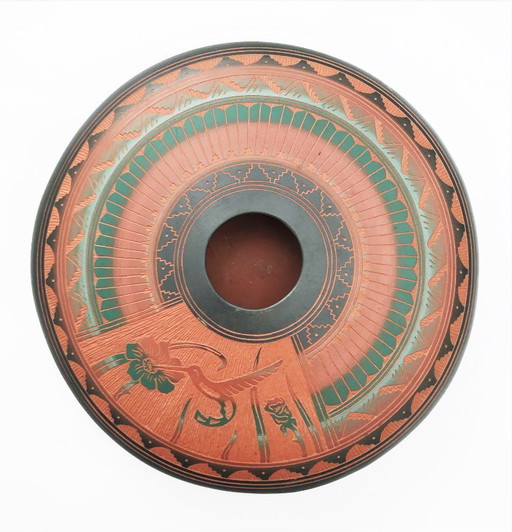 Donovan Thompson nous vase en céramique amérindien Navajo signé à la main peint à la main art de la poterie amérindienne