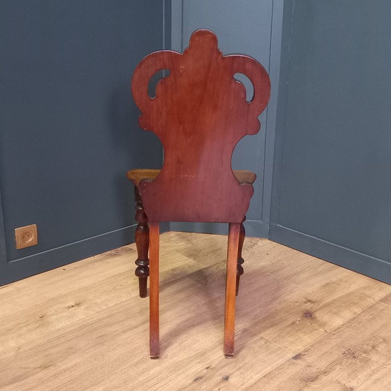 Image 1 of Antique English Hall Chair