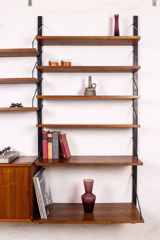 Poul Cadovius Shelving System Cado Royal Vintage Teak 60s – Shelving unit, Wood, Metal, Scandinavian (photo 15 of 16)