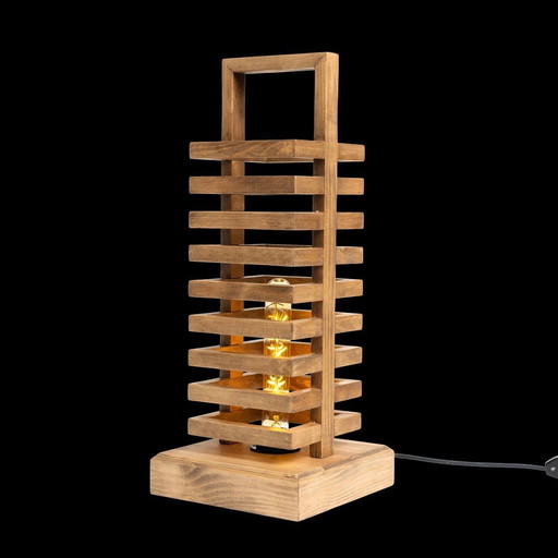 Vintage Wireless Table Lamp | Battery Operated Retro Desk Light