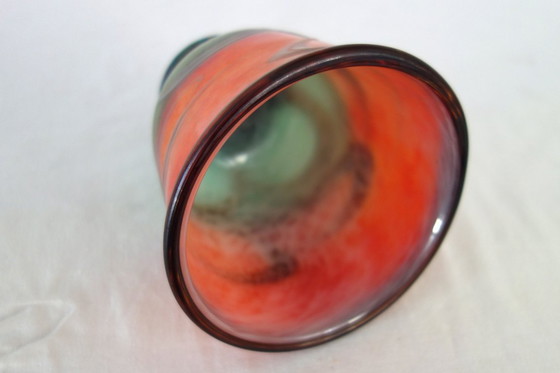 Image 1 of Vaso in pasta di vetro Saba Frères, Biot, Francia, 1997