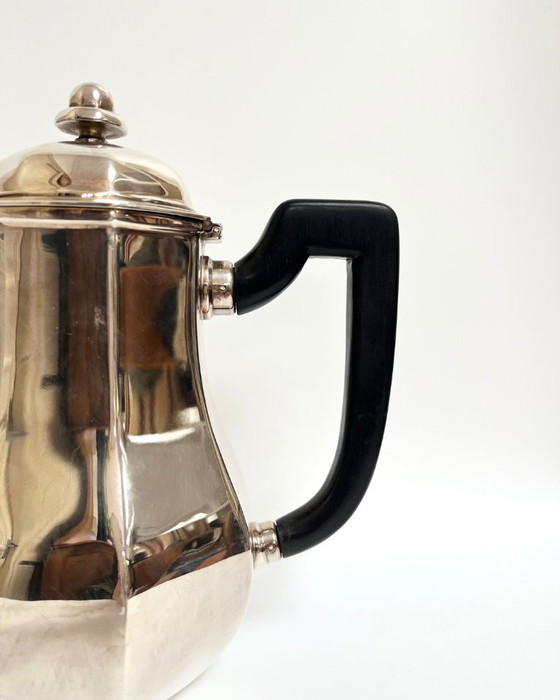 Image 1 of Ercuis verzilverde theepot – Frankrijk, jaren 60