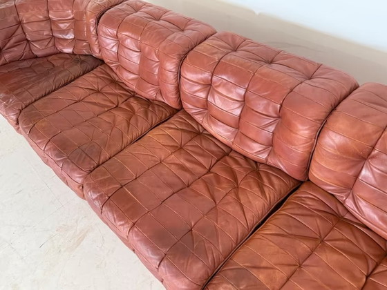 Image 1 of De Sede DS 11 Leather Sofa Couch Desede Armchair Design Modular Elements