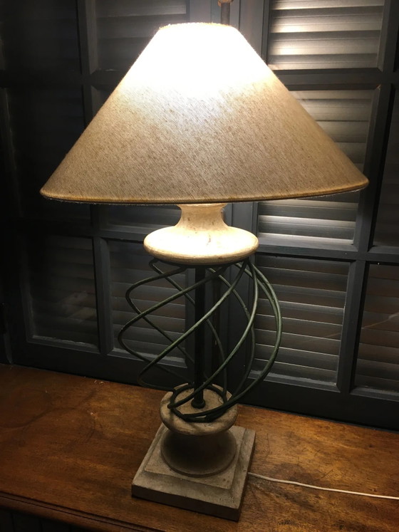 Stone and metal lamp – Table lamps, Vintage (photo 5 of 11)