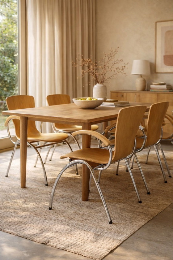 Image 1 of 6 sedie da pranzo vintage Kimball Bingo