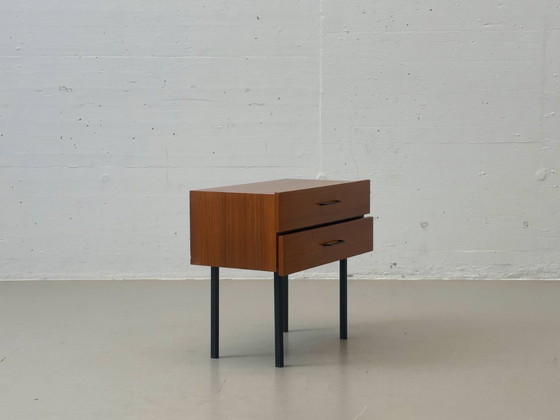 Image 1 of Mid-century bedside table with two drawers, 1950s