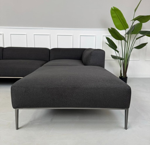 B&B Italia Michel Designer Marken Sofa Grau Stoff Ecksofa
