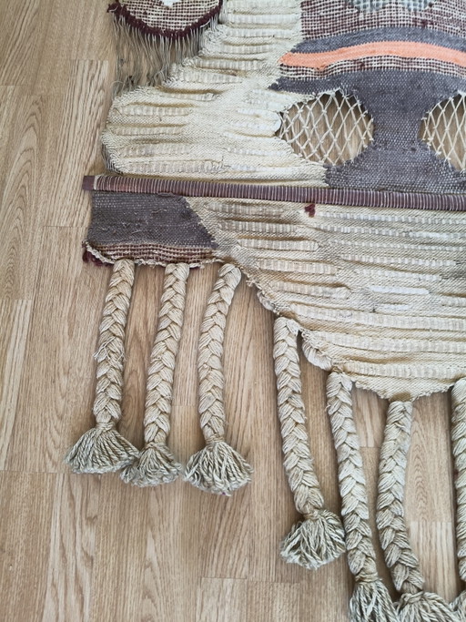 Tapiz de pared vintage de los años 70 / Arte textil – Al estilo de Don Freedman