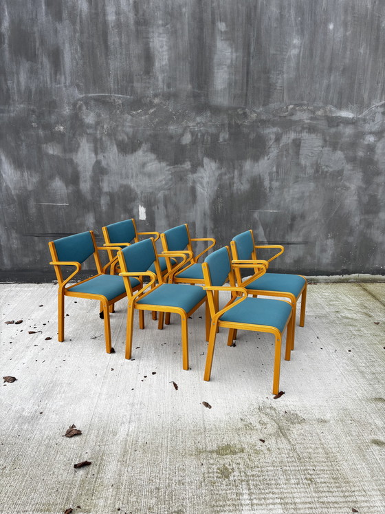 Image 1 of Kinnepards — Fauteuils scandinaves, fin du milieu du XXe siècle (Ensemble de 6)