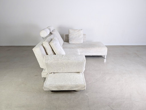 Original Brühl Four Two corner sofa fabric couch design extendable