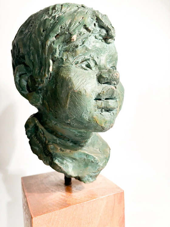 Bruno Bambacaro 1970s Terracotta Bust Sculpture of a Young Man (photo 12 of 15)