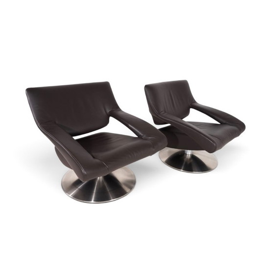 De Sede DS-255 Sillón Lounge Avantgarde en Cuero Marrón Oscuro, 2000 – Sillones, Leather (photo 18 of 20)