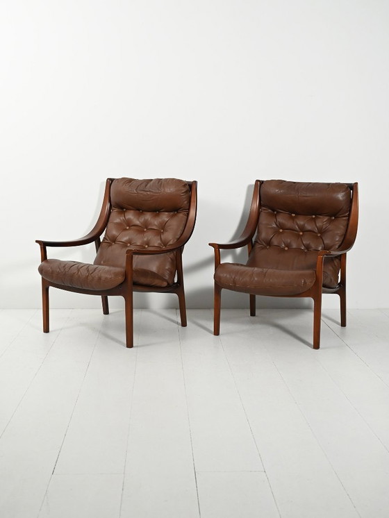 Image 1 of Coppia di poltrone danesi di JM Birking