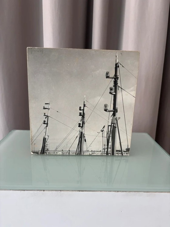 Fotografía antigua del puerto firmada, 1967 – Wood (photo 5 of 8)