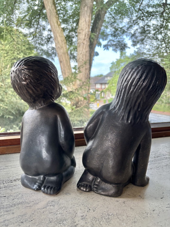Deux sculptures en céramique d'Emiel Laskaris – Ceramic (photo 3 of 7)