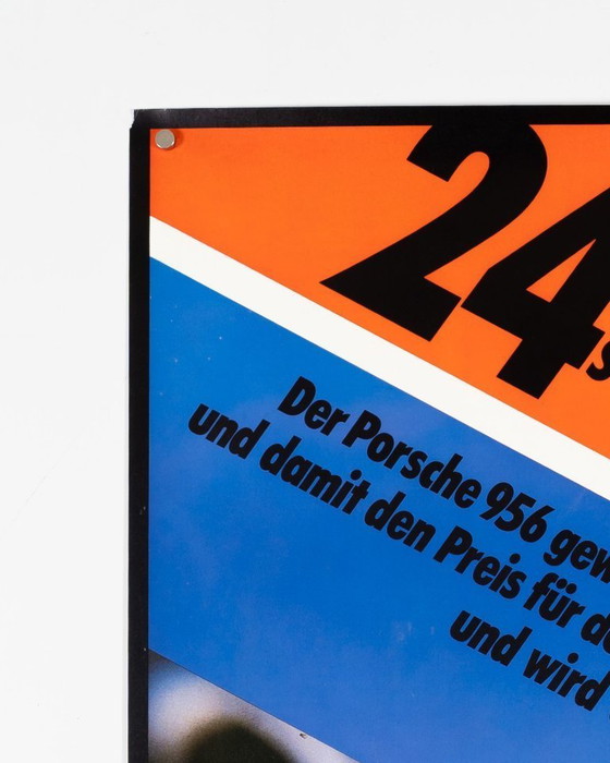 Image 1 of 24 Stunden Le Mans 82 – 1982 – Original Vintage Motorsport Poster by Erich Strenger – Porsche 956 Group C Racing – 102x76 cm