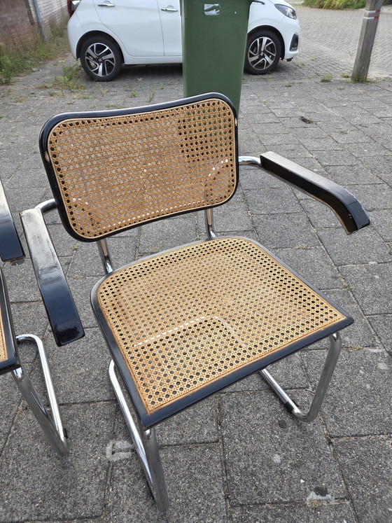 6x Stühle der Marke 'Cesca' – Esszimmerstühle, Metal, Rattan (photo 4 of 11)