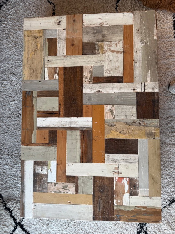 Image 1 of Piet Hein Eek Waste salon block in reclaimed wood