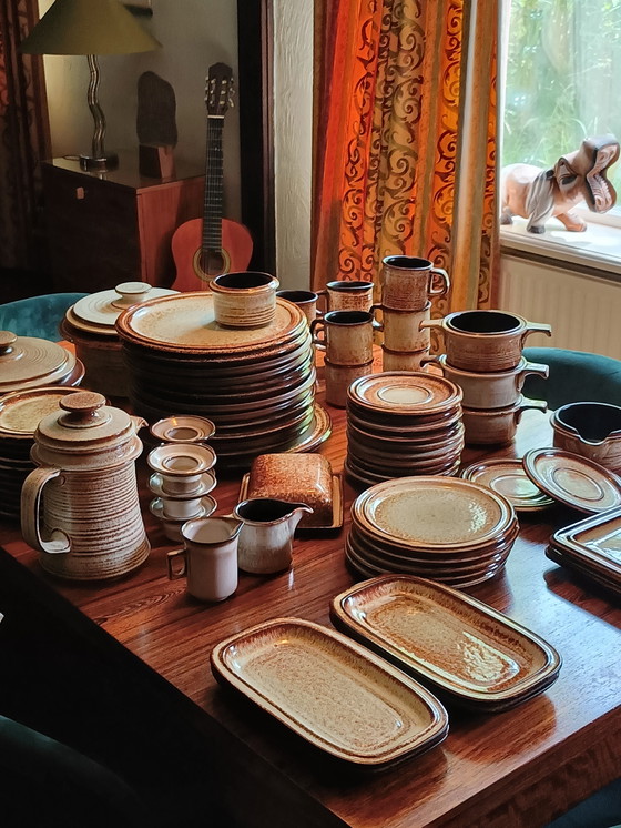 Image 1 of Vintage jaren 70/80 servies 84- delig 