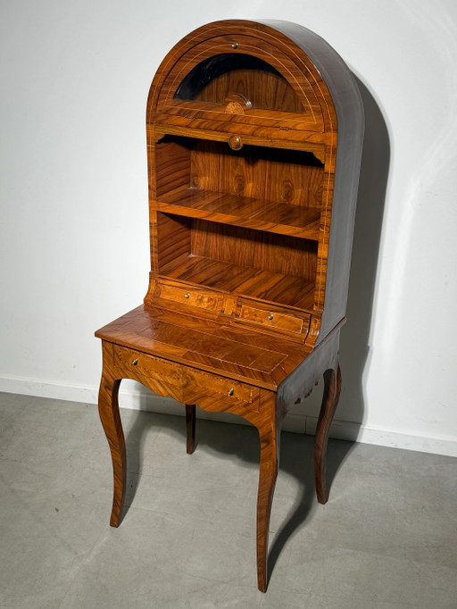 Ancien Bureau Anglais à Marqueterie / Secrétaire