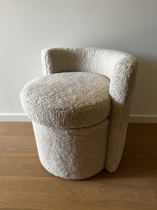 Taburete Eichholtz Arcadia – Bouclé Crema