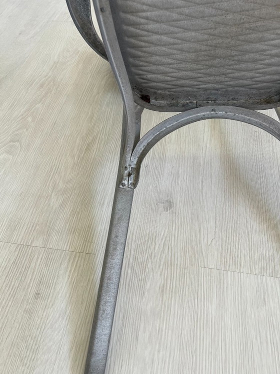 Image 1 of Aluminiumstühle - Avec-Plakette « Gaston Viort - Salon de Provence »