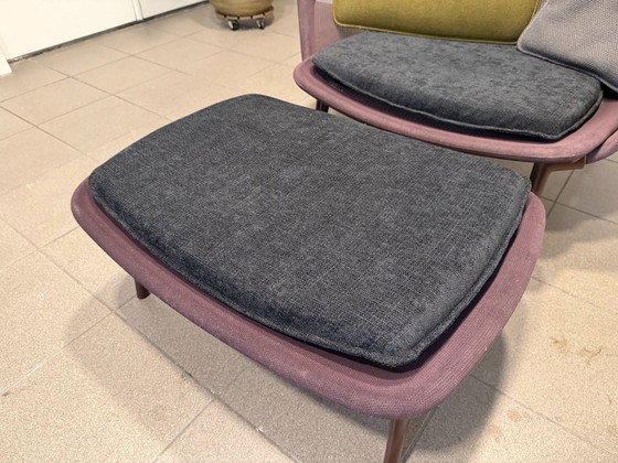 Vitra | Bouroullec | Slow Chair + Ottoman | Viola | 1 pezzo – Sedie e poltrone, Metallo, Tessile (photo 5 of 9)