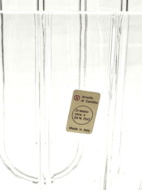 Image 1 of Vaso di cristallo moderno / secchiello per il ghiaccio, Laura Griziotti per Arnolfo di Cambio 1968
