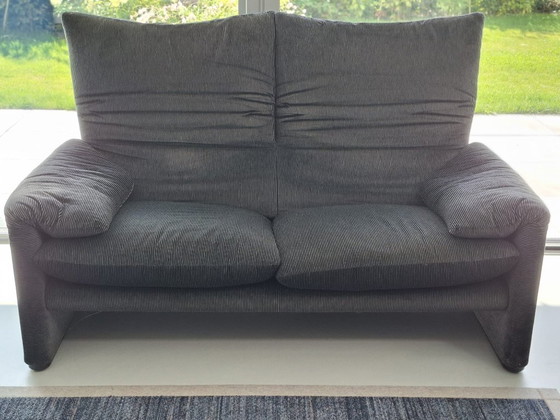 Originele Cassina Maralunga Set (2-zits + 3-zits) – Vico Magistretti – Vintage 1995 – Zithoek, Textile (photo 10 of 14)