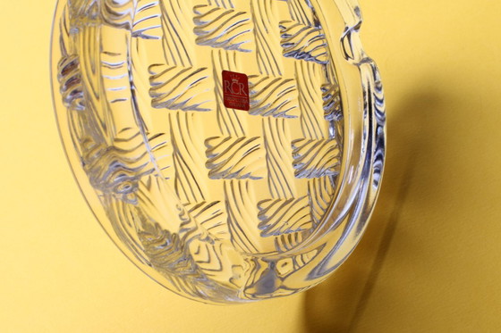 Image 1 of Vintage RCR kristallen asbak: Italiaans glas uit het midden van de 20e eeuw, jaren 90