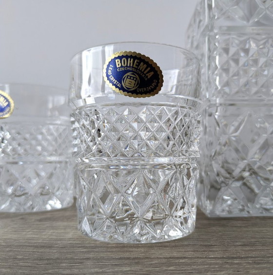 Image 1 of Set da whisky in cristallo, decanter Bohemia (cristallo al piombo 24%)