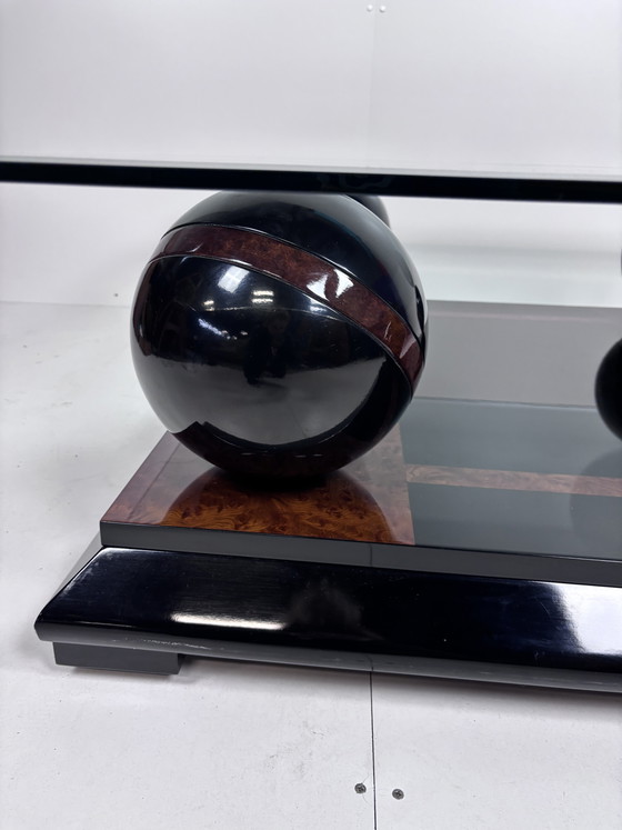 Image 1 of Vintage glass coffee table