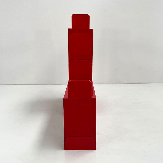 Estantería modular roja de Olaf Von Bohr para Kartell, años 70 – Librerías, Plastic (photo 3 of 13)