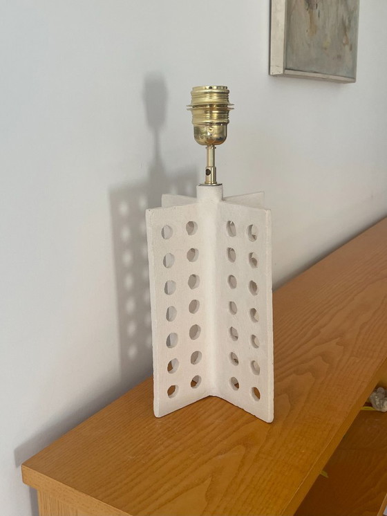 Image 1 of French contemporary ceramic lamp, "L 01" by Renzo Maar