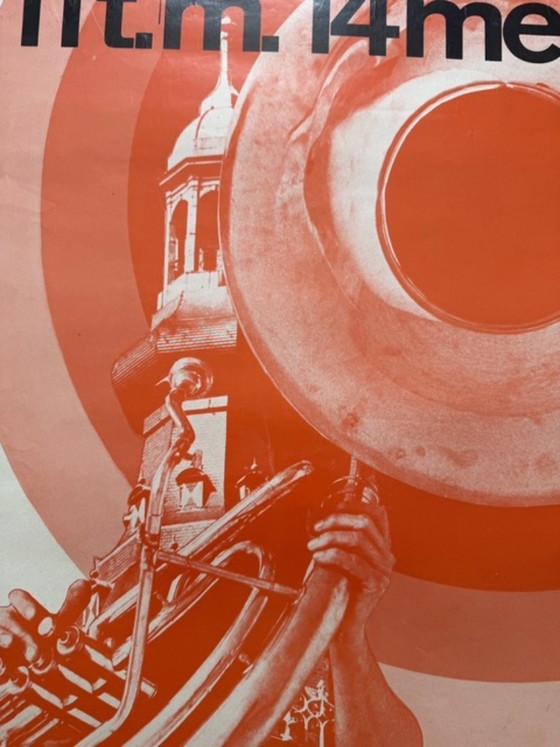 Image 1 of Oude Stijl Jazz Festival Breda, affiche vintage, imprimée aux Pays-Bas