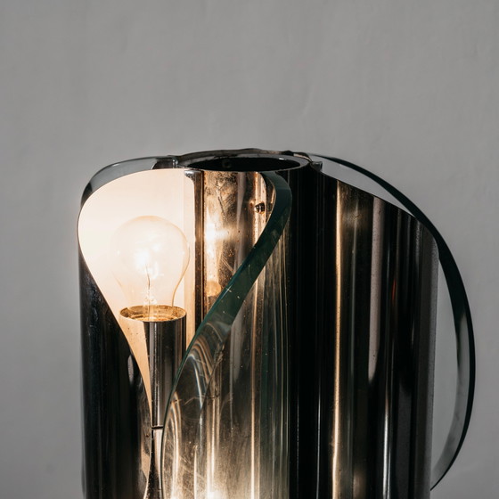 Image 1 of Lampadaire de style Fontana Arte, design vintage des années 1970, antiquités modernes