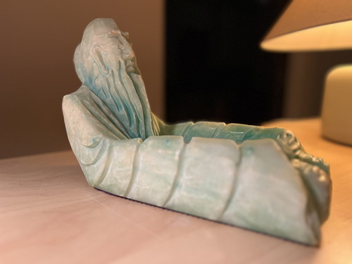 "Empty Pocket" Decorative Alabaster Sculpture from Asia