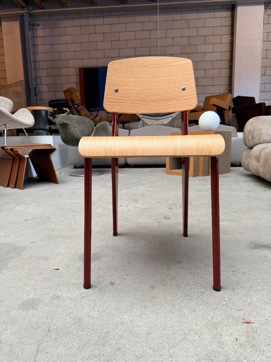 Silla Vitra Standard de Jean Prouvé (existencia: 3) – Sillas de comedor, Metal, Wood (photo 15 of 16)