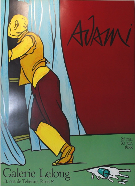 Valerio Adami - Manifesto della mostra 1988