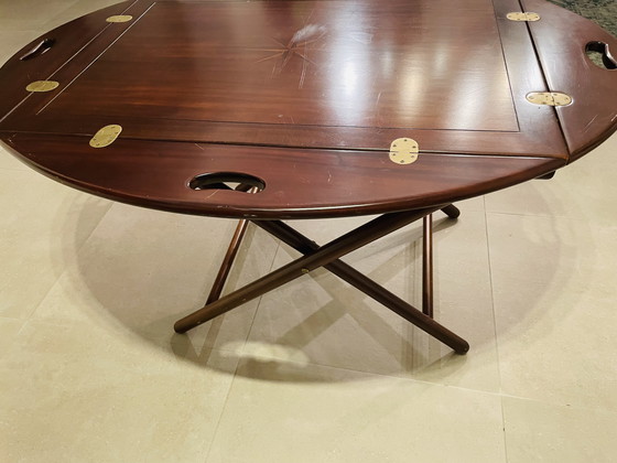 Image 1 of Mid Century Mahogany Butler's Cocktail Table
