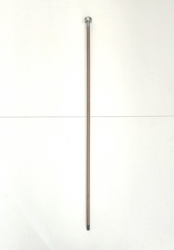 Luxury Wooden Walking Stick with Silver-Tone Carved Handle - Brand New – Decorative Objects, Metal (photo 5 of 10)