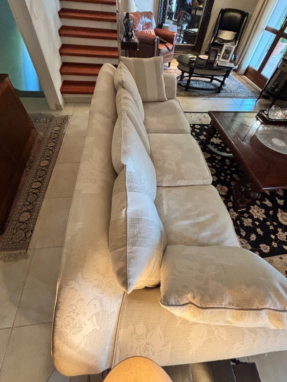 ROCHE BOBOIS Maxi-bank met 3 zitplaatsen (L 270 cm) – Beige stof – Volledig afneembare hoezen – 3-5 zitsbanken (photo 7 of 7)