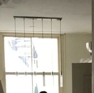 Design Pendelleuchte, Pendelleuchten, Glas, Metall, Schwarz (Foto 5 von 5)