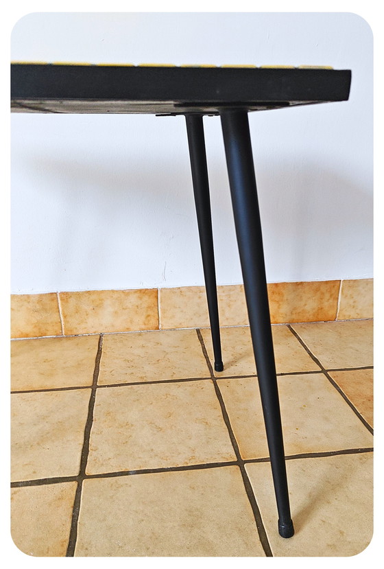 Image 1 of Mid Century Mosaic Side Table