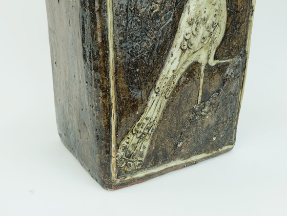 Image 1 of Large Vase Turid Mjelve Norwegian Studio Pottery 1970s